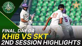 2nd Session Highlights | Quaid-e-Azam Trophy Final | Day 4 | Karachi vs Sialkot | PCB | M2P1K