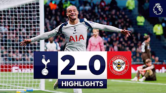 Xavi Simons first goal for Spurs! 📞 | Spurs 2-0 Brentford | Premier League Highlights