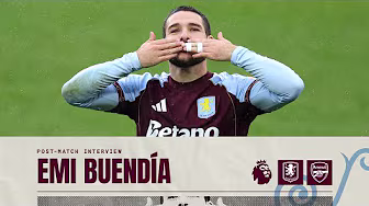 "Scoring last minute, with the Holte End is Fantastic" | POST MATCH | Emi Buendía on Arsenal Victory
