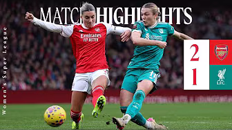 Highlights: Arsenal 2-1 Liverpool FC Women | Late heartbreak after Olsson opener