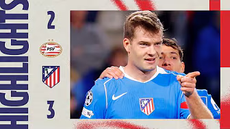 PSV 2-3 Atlético de Madrid | ⚽ Julián Alvarez, Hancko & Sørloth | HIGHLIGHTS, Champions League - MD6