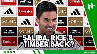 Timber, Saliba and Rice UPDATE! | Mikel Arteta | Arsenal v Wolves