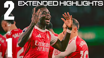A DRAMATIC END AT EMIRATES STADIUM 🤯 | EXTENDED HIGHLIGHTS | Arsenal vs Wolves (2-1) | EPL