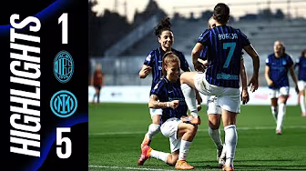 CINQUE GOL E SPETTACOLO: IL DERBY È NERAZZURRO 🖤💙 | MILAN 1-5 INTER | SERIE A WOMEN | HIGHLIGHTS