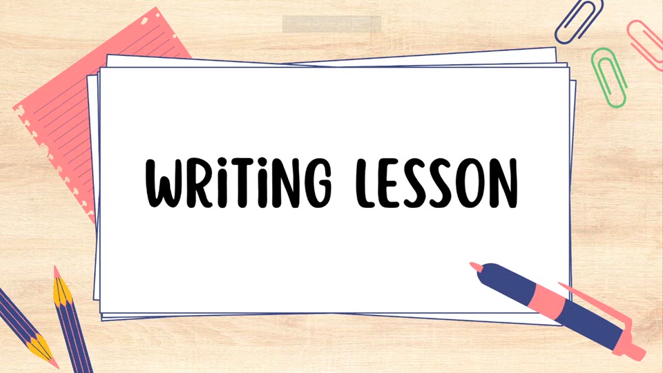 Writing Lesson
