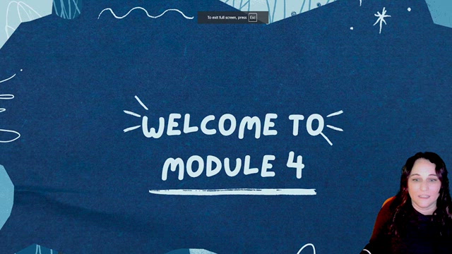 Welcome to Module 4