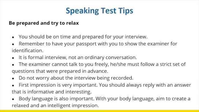Listening & Speaking Tips (Part 3)