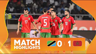 Tanzania 0-1 Morocco Match Highlights l TotalEnergies CHAN 2024 l Quarter-finals