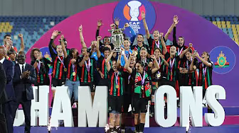 Watch AS FAR claim their medals and the #CAFWCL2025 trophy, the whole scene. 🏆