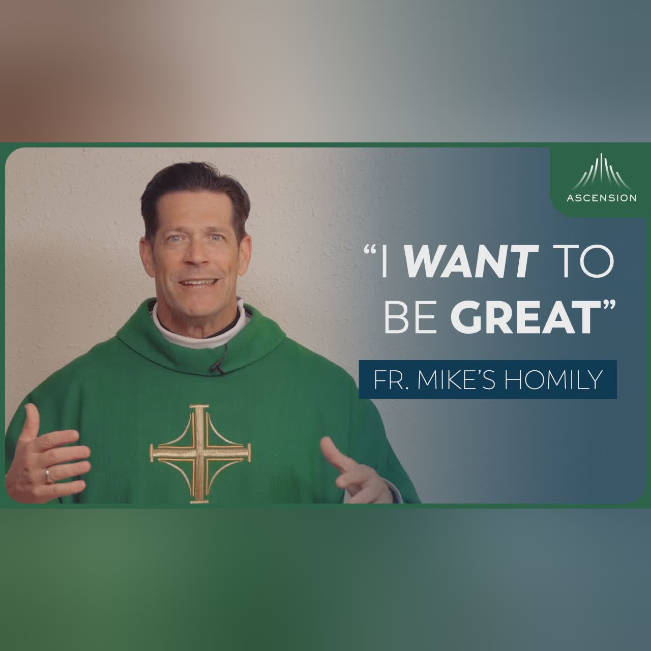"He Leadeth Me: Enter the Story" | Palm Sunday (Fr. Mike's Homily) #sundayhomily