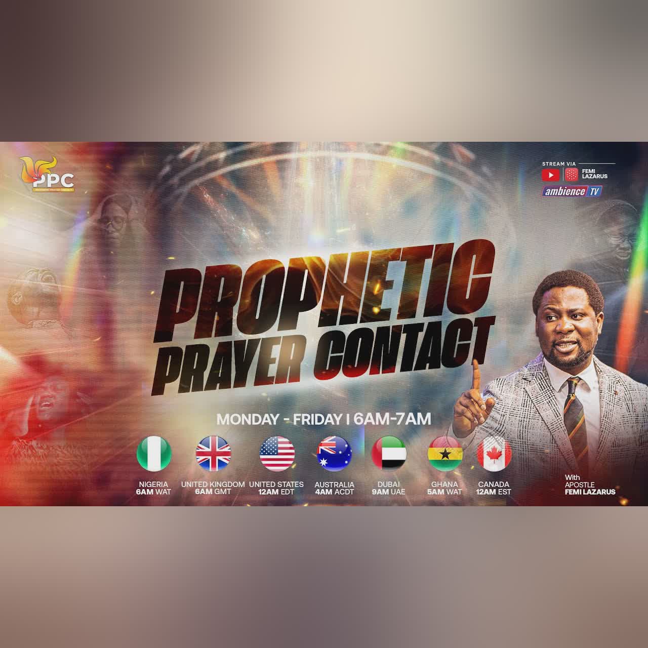 PROPHETIC PRAYER CONTACT || 5TH AUGUST 2025