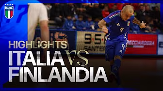 Highlights: Italia-Finlandia 1-1 | Futsal | Amichevole