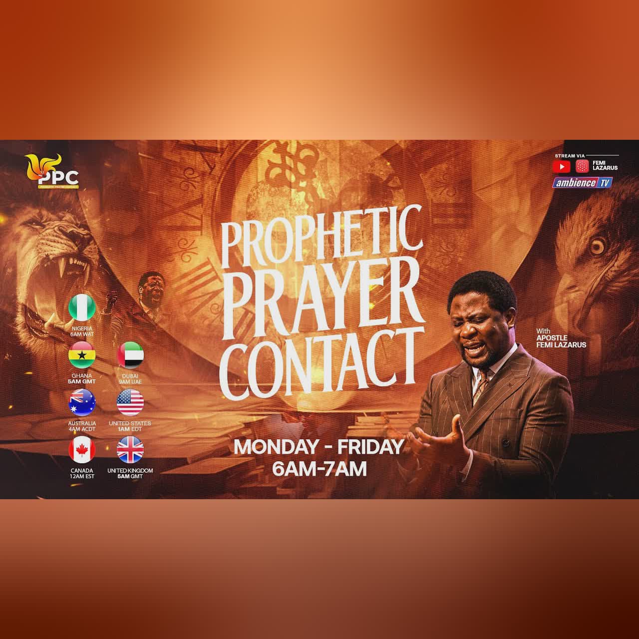 PROPHETIC PRAYER CONTACT || 28TH NOVEMBER 2025