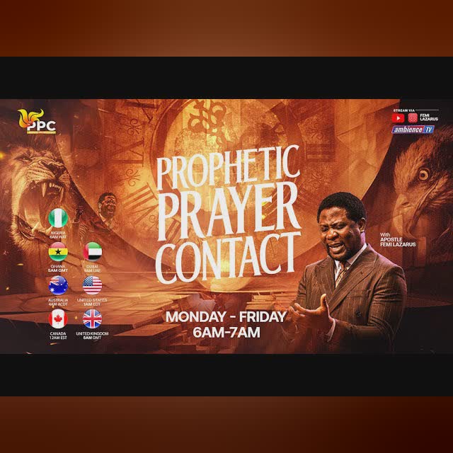 PROPHETIC PRAYER CONTACT || 24TH NOVEMBER 2025