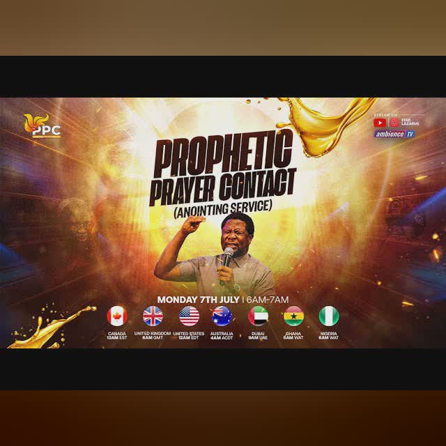 PROPHETIC PRAYER CONTACT || 9TH JULY 2025