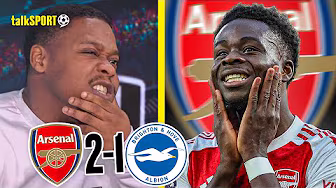 "YOU COULD HEAR A PIN DROP!" Deluded Gooner NERVOUS as Arsenal SCRAPE a 2-1 Victory vs Brighton!
