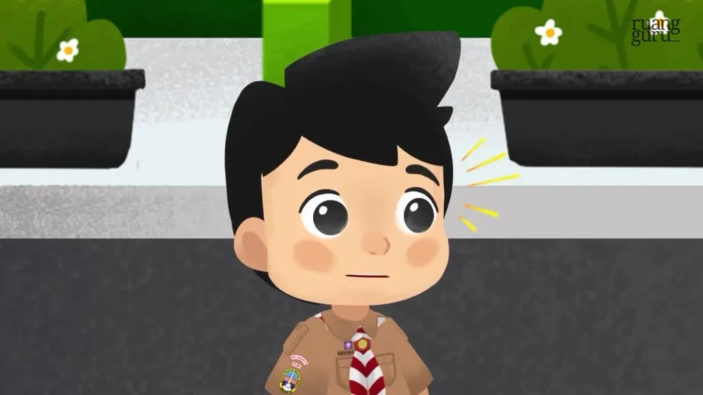 14 Denah dan arah mata angin