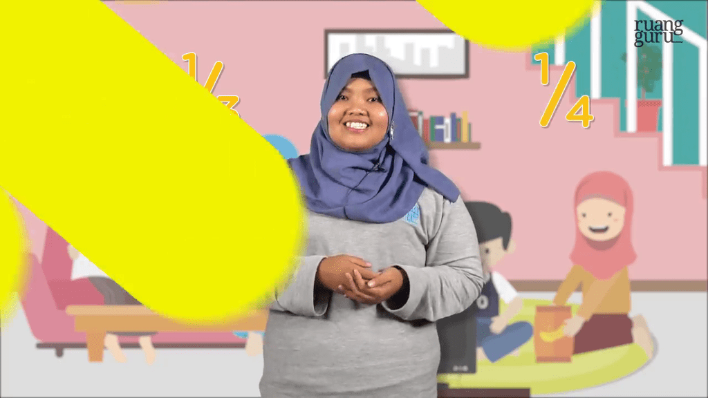 3 Mengenal Pecahan 1/4