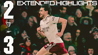 RICE SCORES TWICE! | Extended Highlights | Bournemouth vs Arsenal (2-3) | Premier League