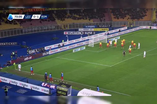 Lecce VS Roma Highlight