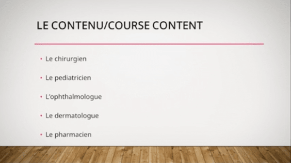 6 Parler des professionnels de la santé