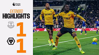 Two red cards! | Everton 1-1 Wolves | Extended Highlights
