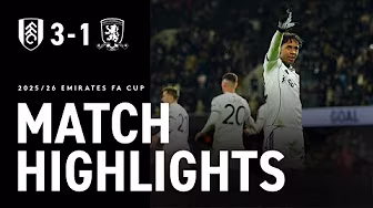 HIGHLIGHTS | Fulham 3-1 Boro | Into the hat for the next round 🎩