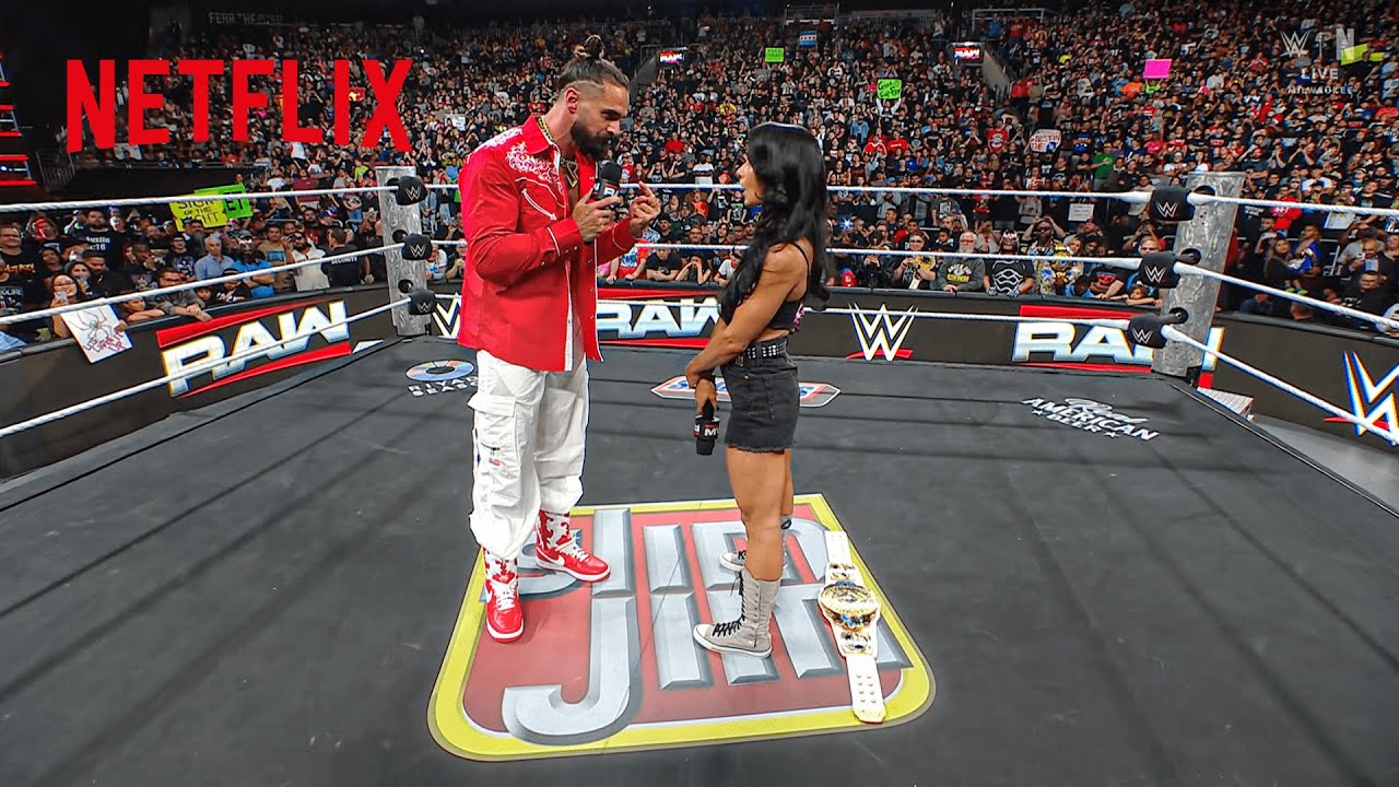 AJ Lee baits Seth Rollins & Becky Lynch into a mixed tag match | WWE Raw | 9/8/2025