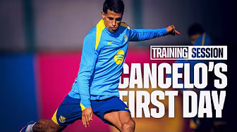 CANCELO'S FIRST TRAINING WITH THE TEAM | FC BARCELONA 🔵🔴