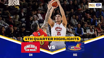 BRGY. GINEBRA vs RAIN OR SHINE | FOURTH QUARTER HIGHLIGHTS | PBA SEASON 50 PHILIPPINE CUP
