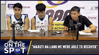 Nash Racela on Adamson’s bounce-back win over UE | #OSOnTheSpot
