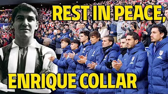 Atlético de Madrid paid tribute to Enrique Collar, red and white legend