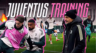Watch JUVENTUS TRAINING before the Champions League Night vs Benfica! 🔥