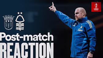 Sean Dyche's Reaction | SC Braga v Forest | Europa League