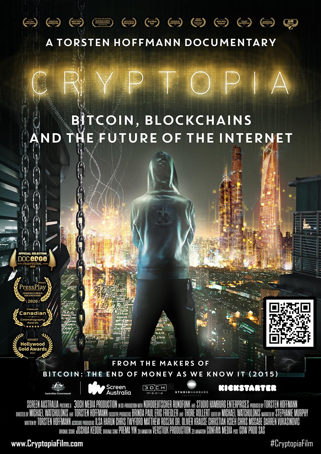 Poster Cryptopia: Bitcoin, Blockchains and the Future of the Internet