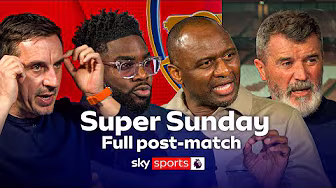 Keane, Viera, Richards & Neville FULL Super Sunday post-match analysis | Arsenal 2-3 Man Utd