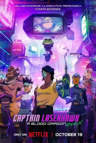 Captain Laserhawk: A Blood Dragon Remix (2023) poster