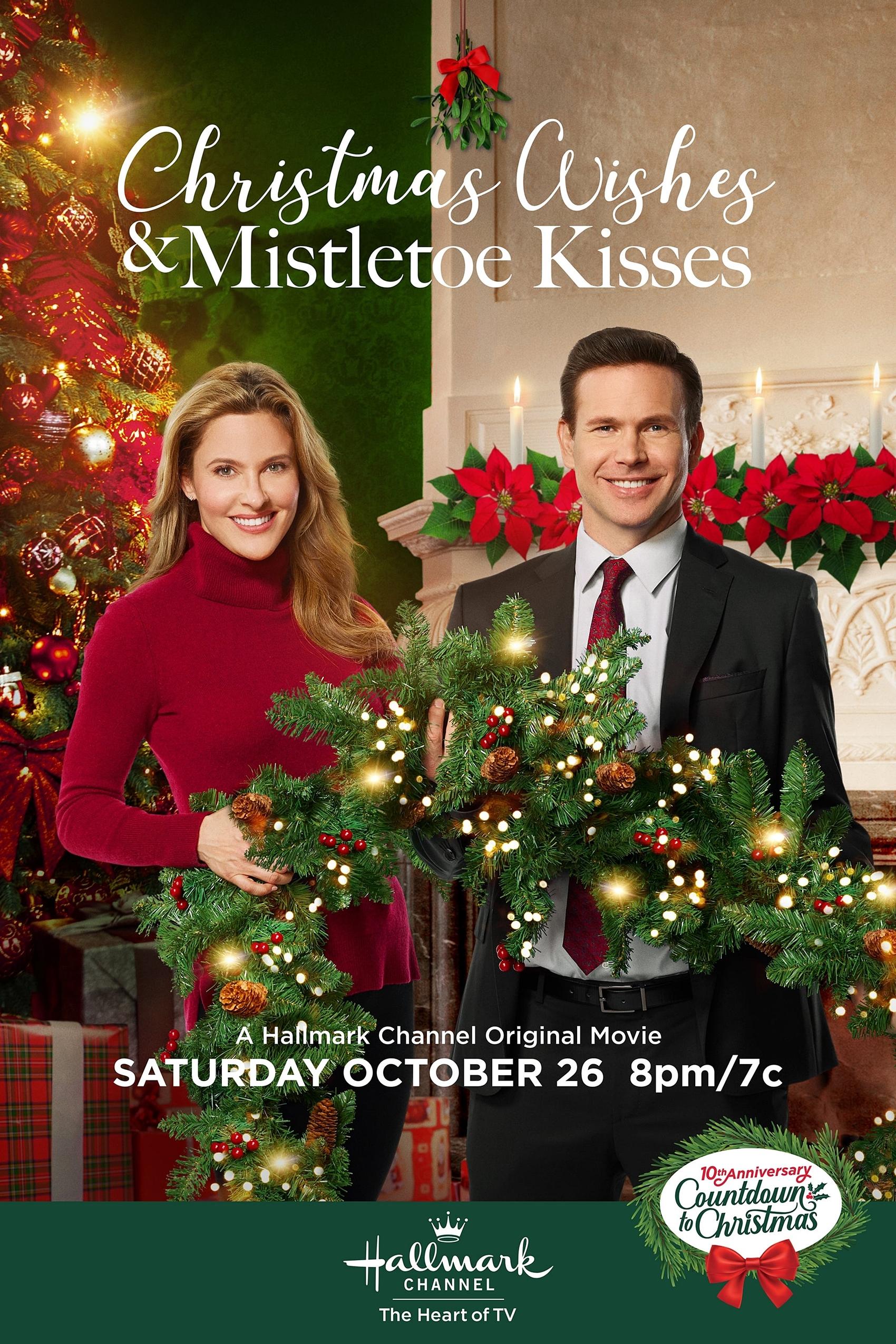 Poster Christmas Wishes & Mistletoe Kisses