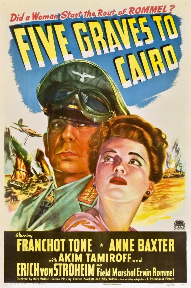 Poster Five Graves to Cairo