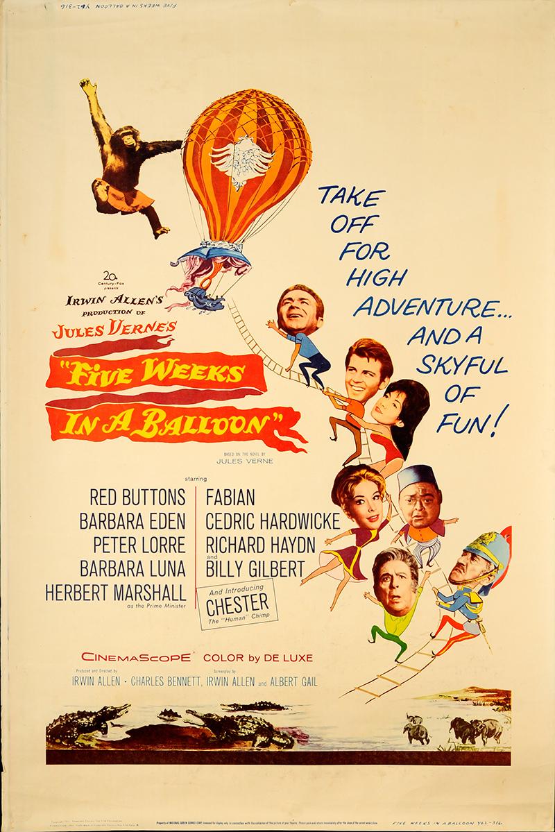 Poster Five Weeks in a Balloon