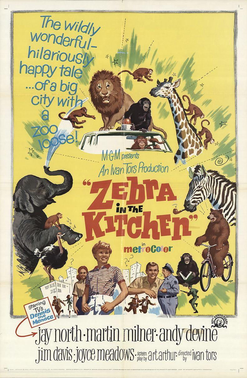 Poster Zebra in the Kitchen