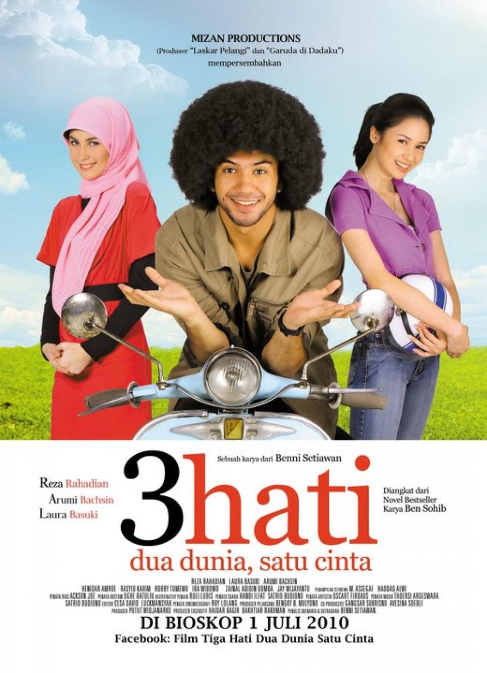 Poster 3 Hati, Dua Dunia, Satu Cinta