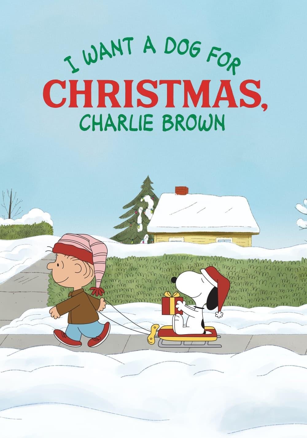 Poster I Want a Dog for Christmas, Charlie Brown