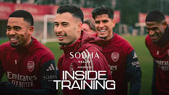 MARTINELLI & JESUS IN HEADER CHALLENGE ๐ฟ | Inside Training | Chasing more Champions League records