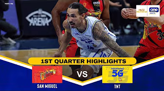 SAN MIGUEL vs TNT | FINALS GAME 4 | 1ST QUARTER HIGHLIGHTS | PBA SEASON 50 PHILIPPINE CUP