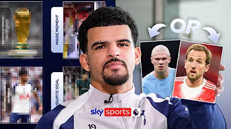 Erling Haaland or Harry Kane? | Dominic Solanke Sticker Book Challenge