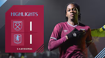 West Ham U18 1-1 Aston Villa U18 | U18 Premier League Cup Quarter Final Highlights