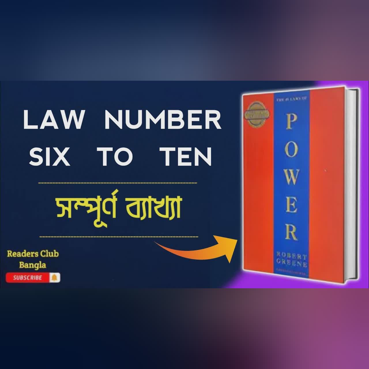 The 48 Laws of Power Audiobook in Bengali || law Number 6 to 10 ||