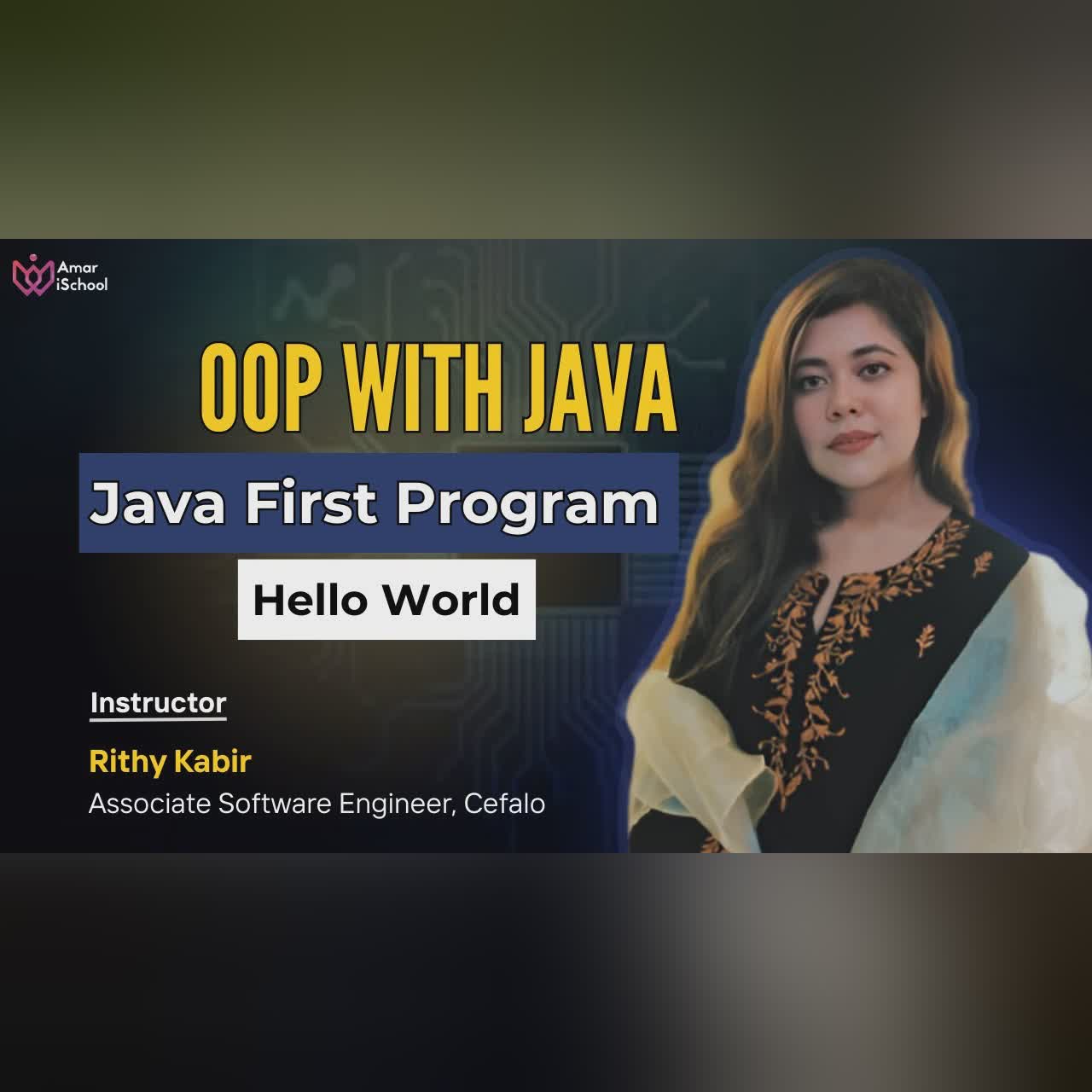 Class 4: Java First Program Hello World | Java Programming Free Course cover art