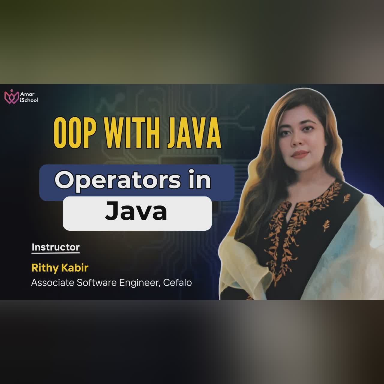 Class 7: Operators in Java | Java Programming Free Course cover art